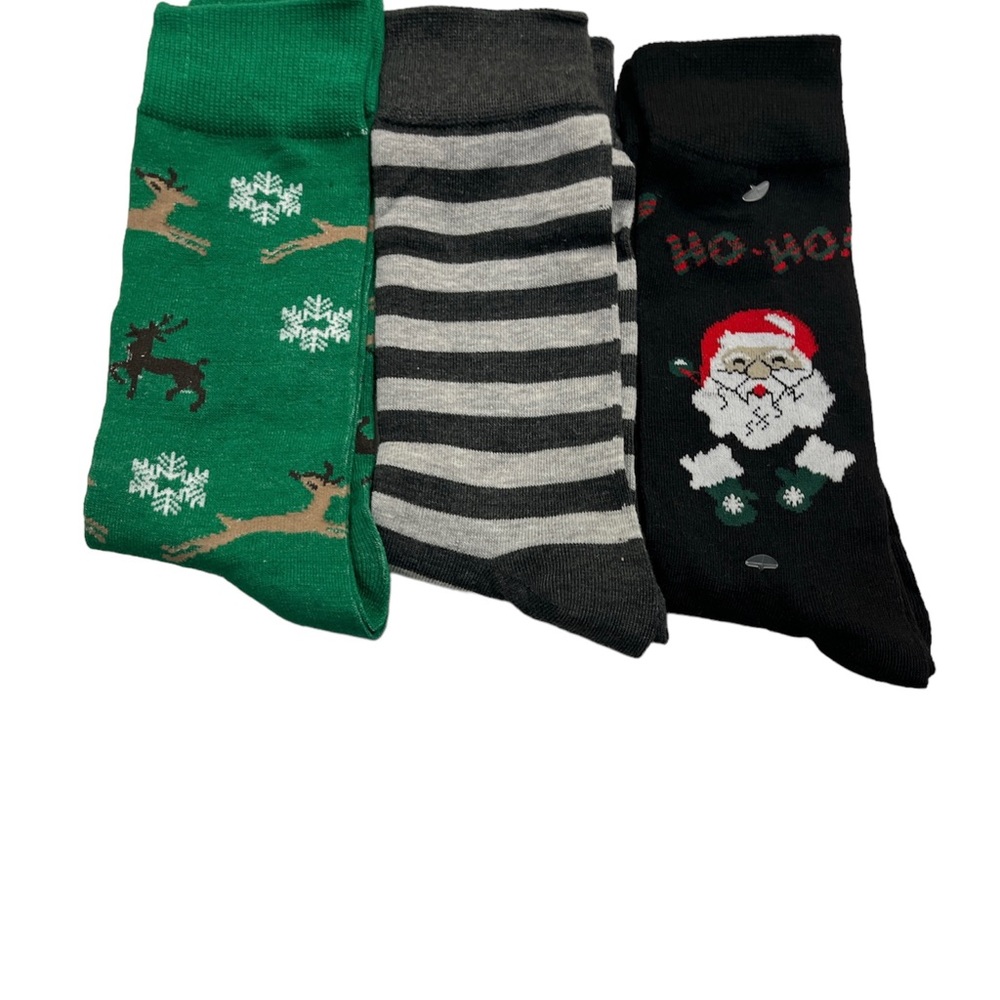 Christmas Holiday Men’s Socks New Boxed Gift Set- 3 Pack - Picture 4 of 12